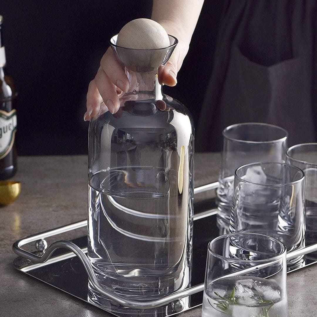 Silver Line 7pc Water Set Imported (with Tray)