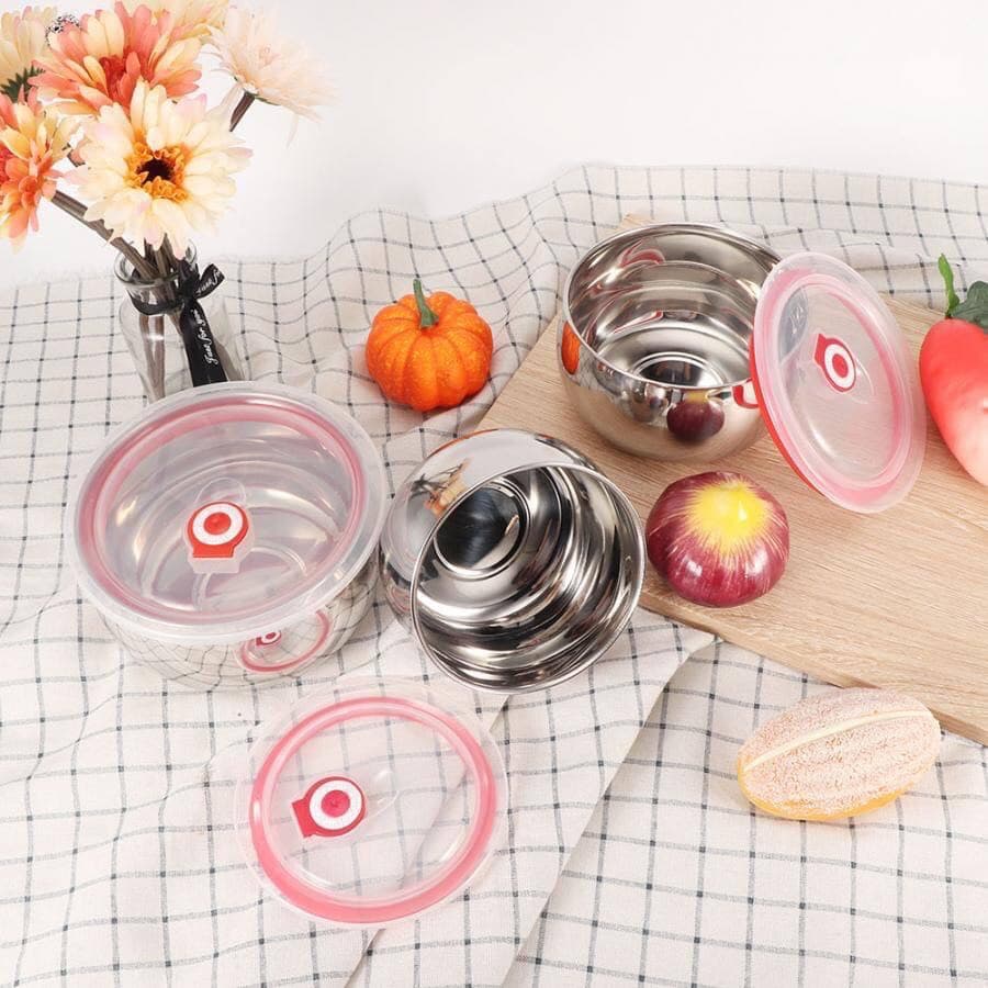 3pc Bowl Set (Stainless Steel)