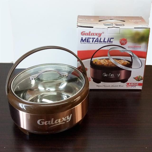 Galaxy Metallic Hotpot Large (Glass Top)