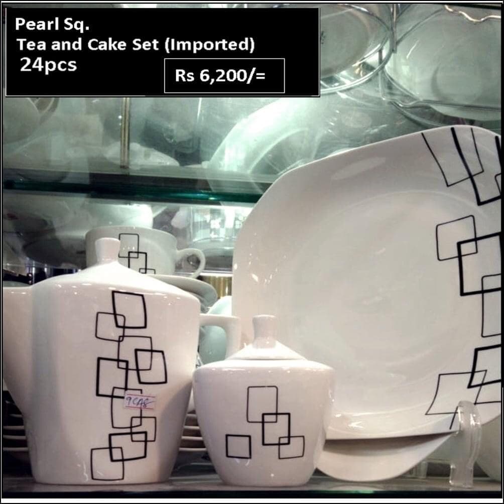 Pearl Tea & Cake Set 24pc (Imported)